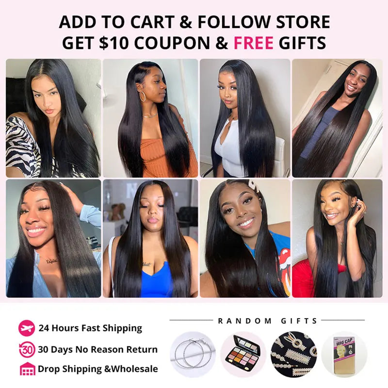 Ishow U Part Wig Human Hair 250 Density Straight Human Hair Wigs Cheap No Leave Out Brazilian Full Machine Made U Shape Wig