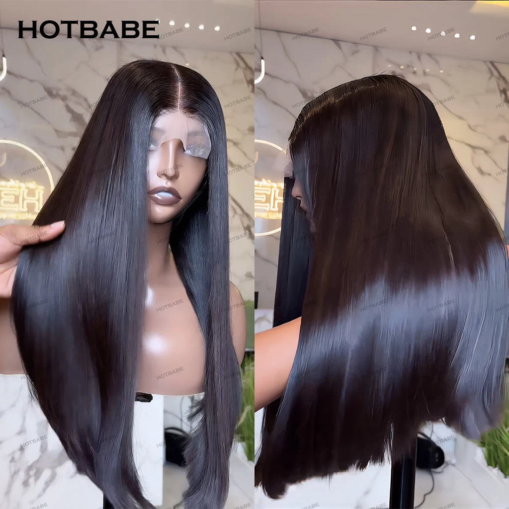 36 Inch Straight Human Hair Wigs Silky Straight 13×6 HD Lace Frontal Wig Brazilian Preplucked For Women 100% Human Hair Quality
