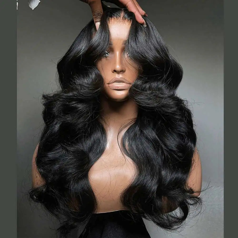 250% Glueless Wig Body Wave Human Hair Wigs Pre Cut 13x4 13x6 HD Lace Frontal Wigs Pre Plucked Curly Lace Front Human Hair Wigs
